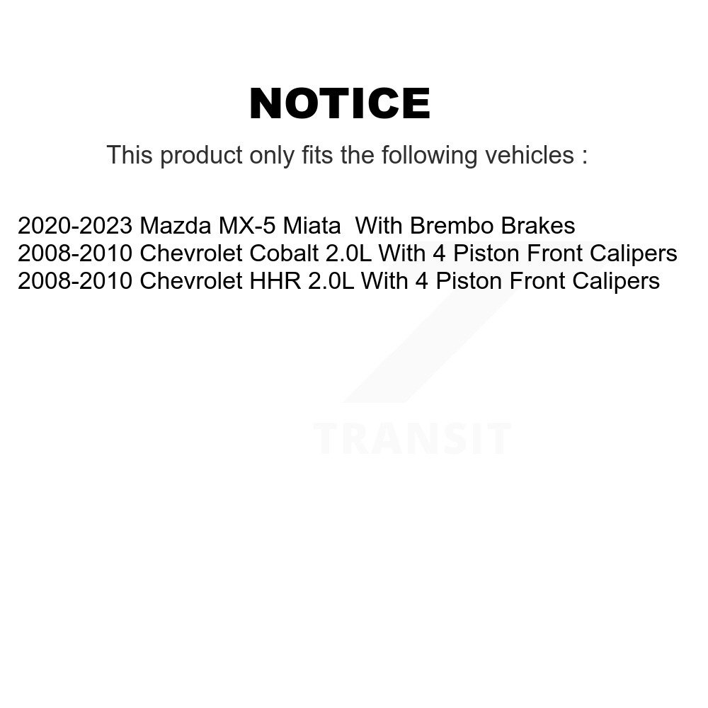 [Front] Semi-métalliques avant Plaquettes de frein à disque pour Chevrolet Cobalt HHR NWF-PRM1379