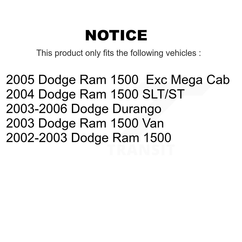 [Front] Semi-métalliques avant Plaquettes de frein pour Dodge Ram 1500 Durango Van NWF-PRM702B