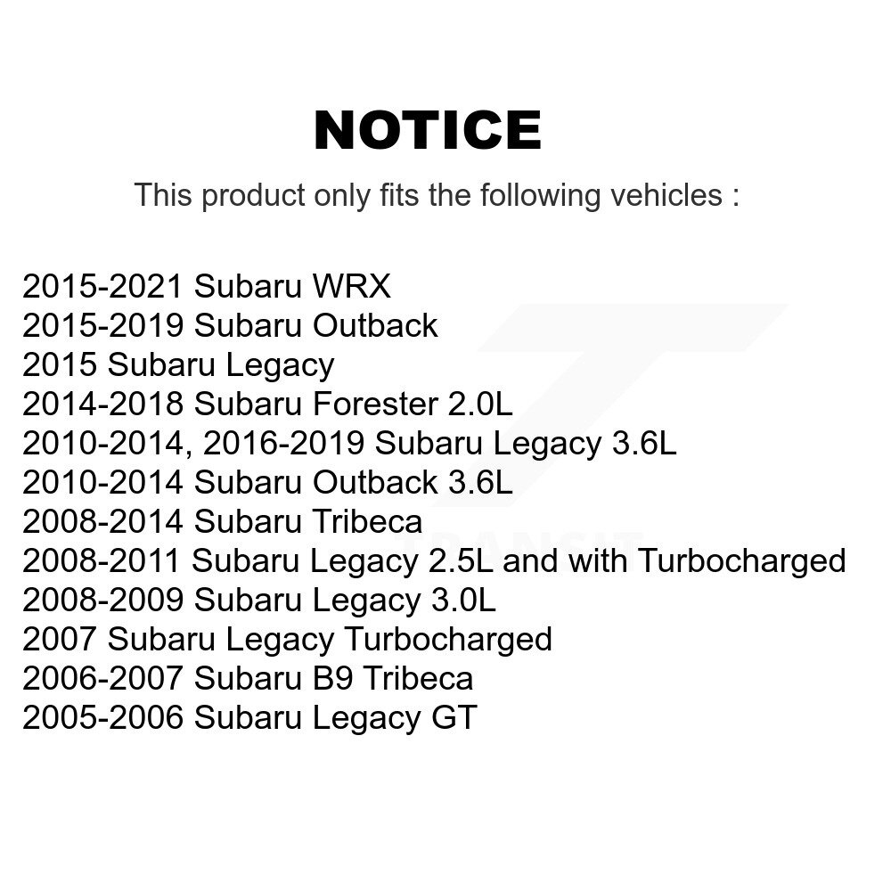 [Front] Plaquettes de frein de disque de céramique avant pour la forêt extérieure Subaru Legacy WRX Tribeca B9