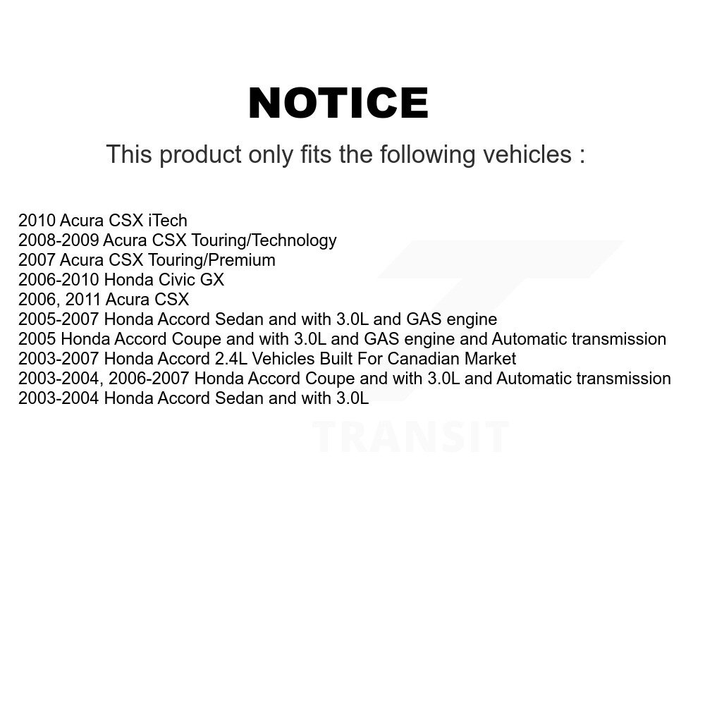 [Front] Plaquettes de frein en céramique avant pour Honda Civic Accord Acura CSX NWF-PTC1608