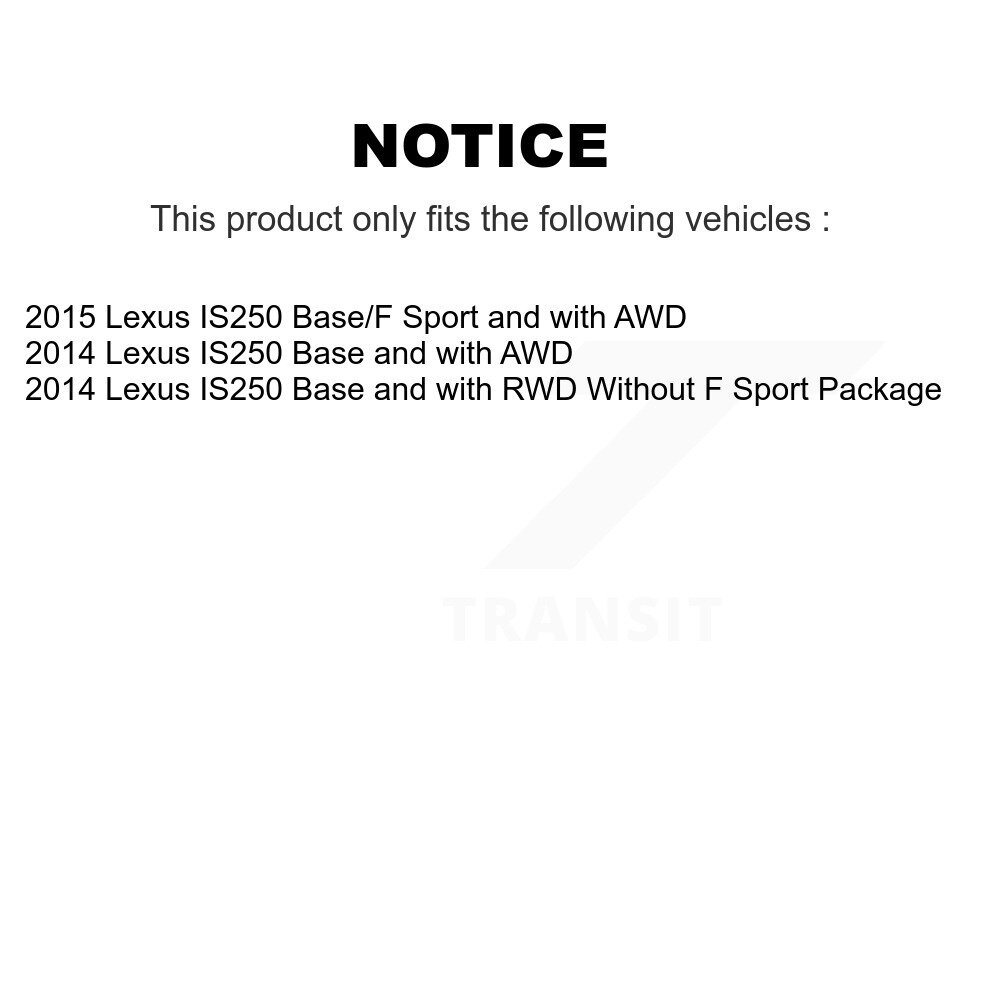 [Front] Plaquettes de frein avant en céramique pour Lexus IS250 NWF-PTC1733
