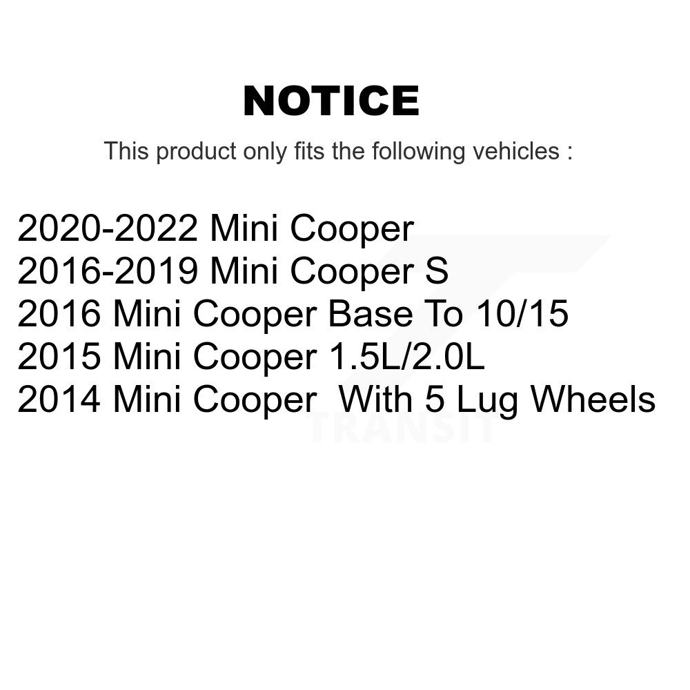 [Arrière] Plaquettes de frein arrière en céramique pour Mini Cooper NWF-PTC1800