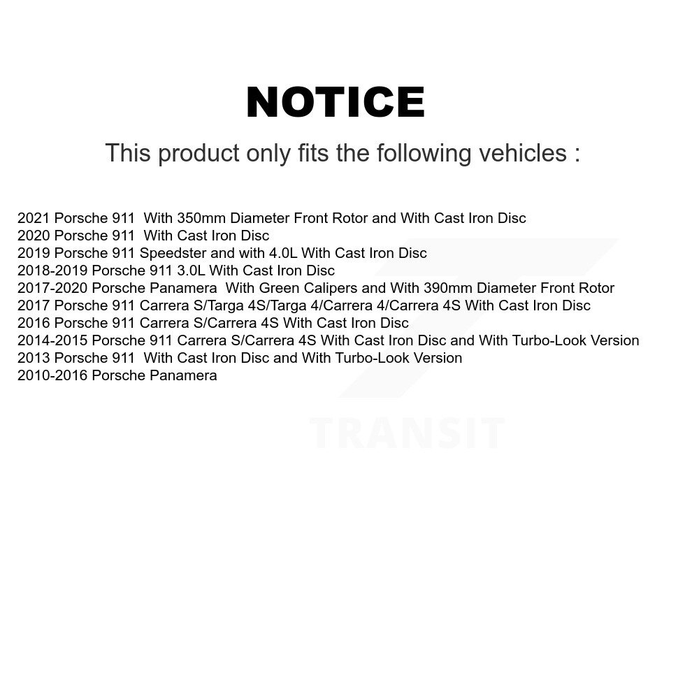 [Arrière] Semi-métalliques arrière Plaquettes de frein pour Porsche 911 Panamera PPF-D1417