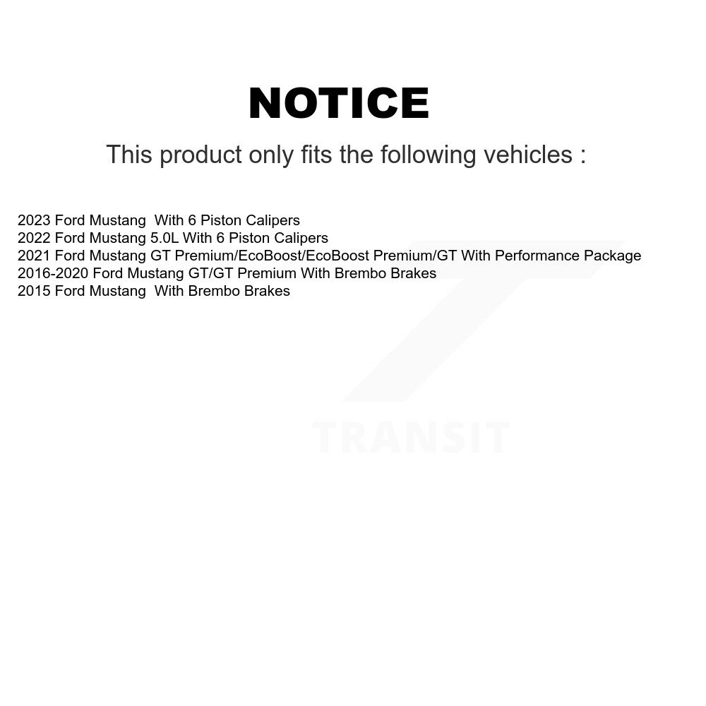 [Front] Semi-métalliques avant Plaquettes de frein à disque pour Ford Mustang PPF-D1792