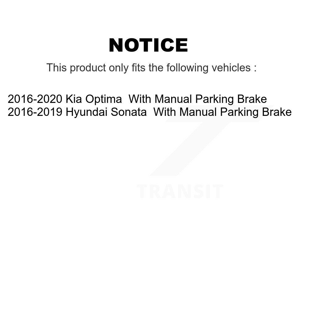 [Arrière] Plaquettes de frein arrière semi-métalliques pour Hyundai Sonata Kia Optima PPF-D1829