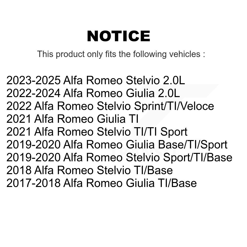 [Arrière] Semi-métalliques arrière Plaquettes de frein pour Alfa Romeo Stelvio Giulia PPF-D1989