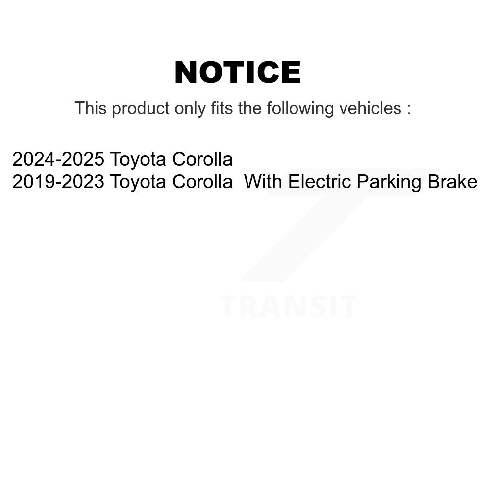 Rear Semi-Metallic Disc Brake Pads For Toyota Corolla PPF-D2183 image 2