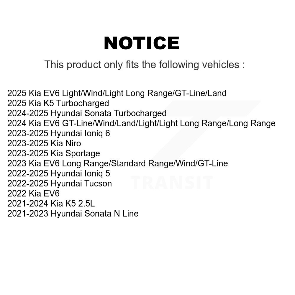 [Front] Semi-métalliques avant Plaquettes de frein pour Hyundai Tucson Kia Sportage Ioniq 5 EV6