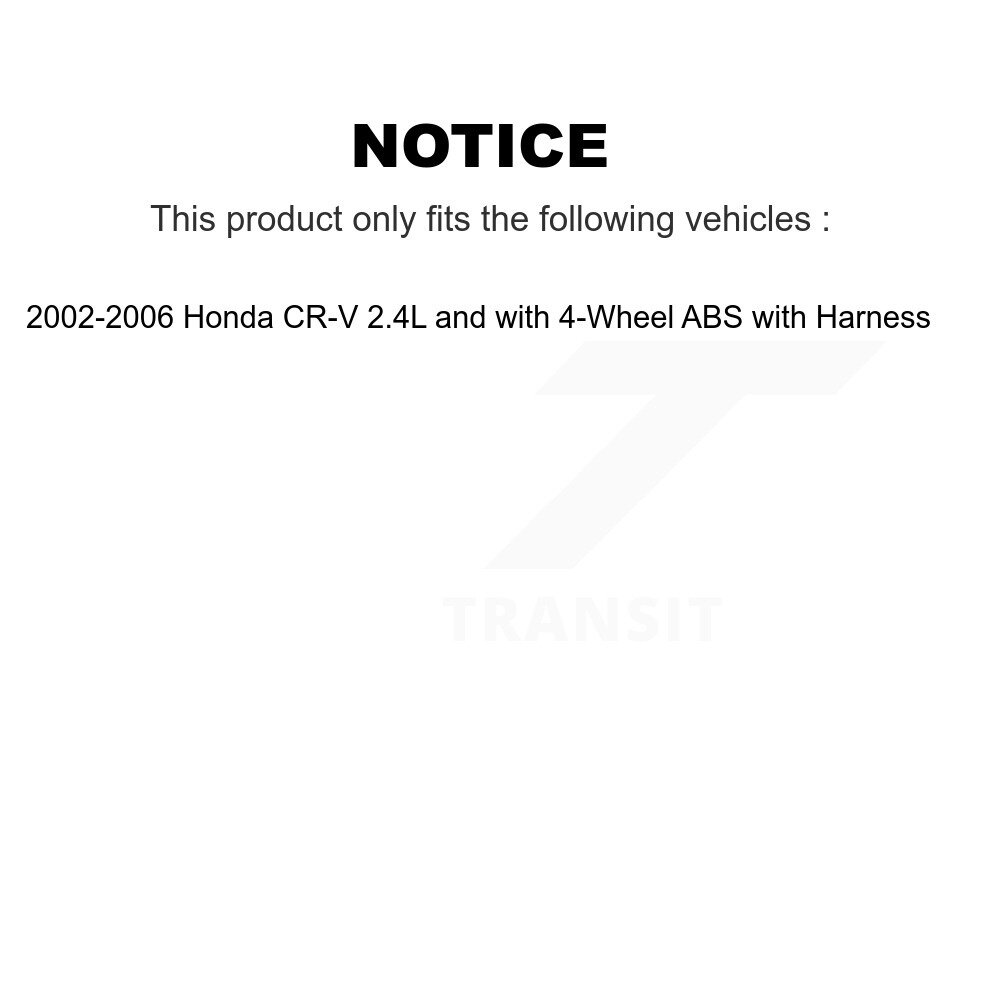 [Avant droite] Capteur de vitesse avant droit ABS pour Honda CR-V 2.4L 02-06 avec 4 roues