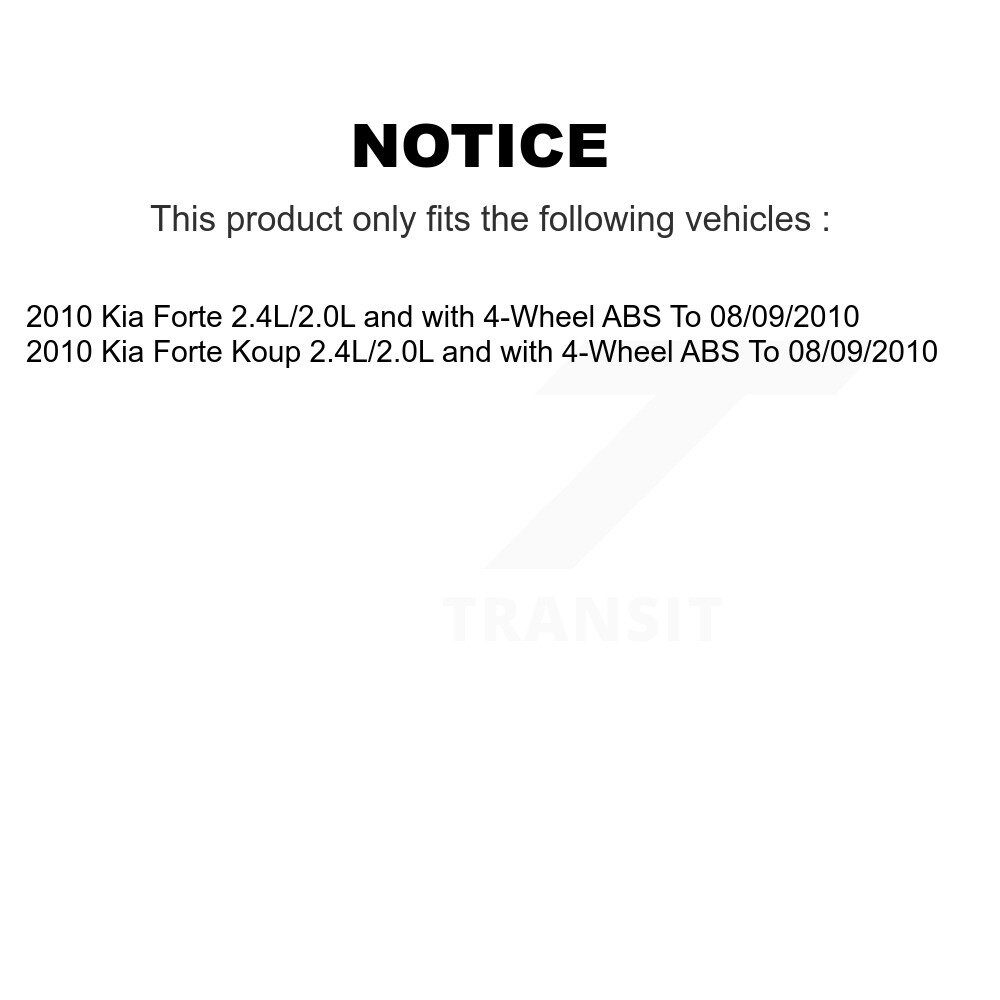 [Arrière droite] Harnais de câblage du capteur de vitesse de roue ABS arrière droit pour 2010 Kia Forte Koup