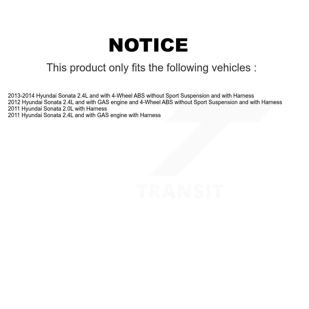[Front Left] Capteur de vitesse avant gauche ABS pour Hyundai Sonata SEN-2ABS0560