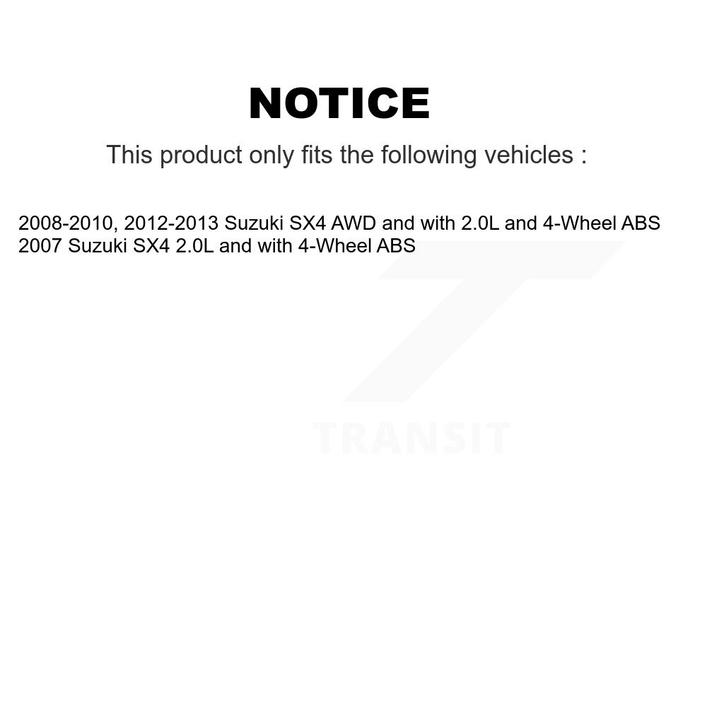 [Arrière gauche] Harnais de câblage du capteur de vitesse de roue ABS arrière gauche pour Suzuki SX4 avec SEN-2ABS0861