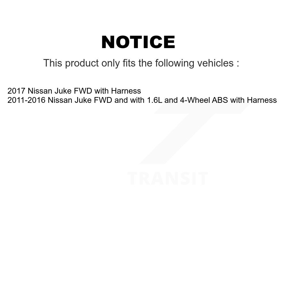 [Arrière droite] Capteur de vitesse arrière droit ABS pour Nissan Juke avec harnais SEN-2ABS0909