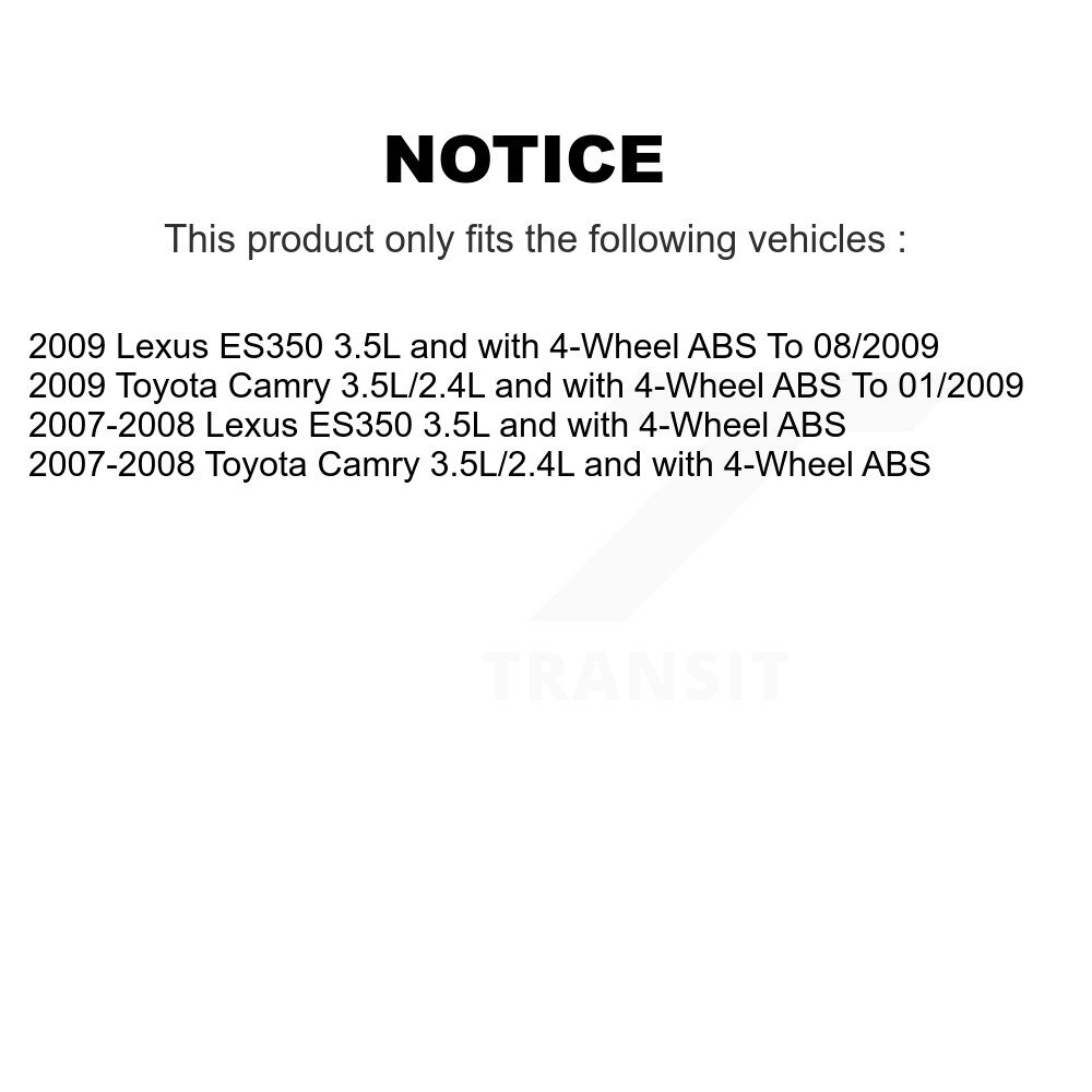 [Arrière gauche] Harnais de câblage du capteur de vitesse de roue ABS arrière gauche pour Toyota Camry Lexus ES350