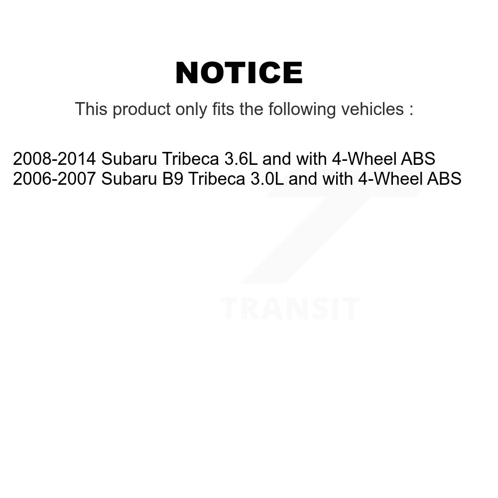 [Arrière] Capteur ABS de vitesse de roue arrière pour Subaru Tribeca B9 SEN-2ABS1118