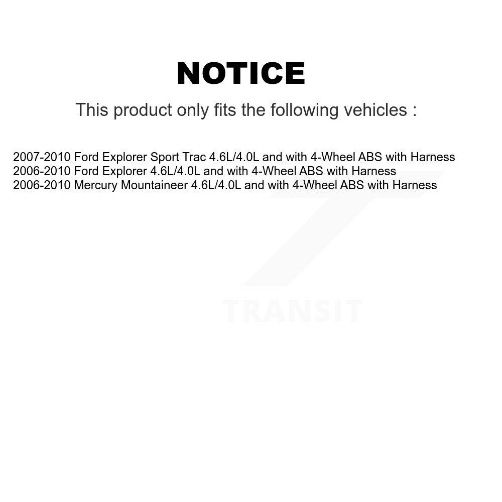 [Arrière droite] Capteur de vitesse arrière droit ABS pour Ford Explorer Sport Trac Mercury