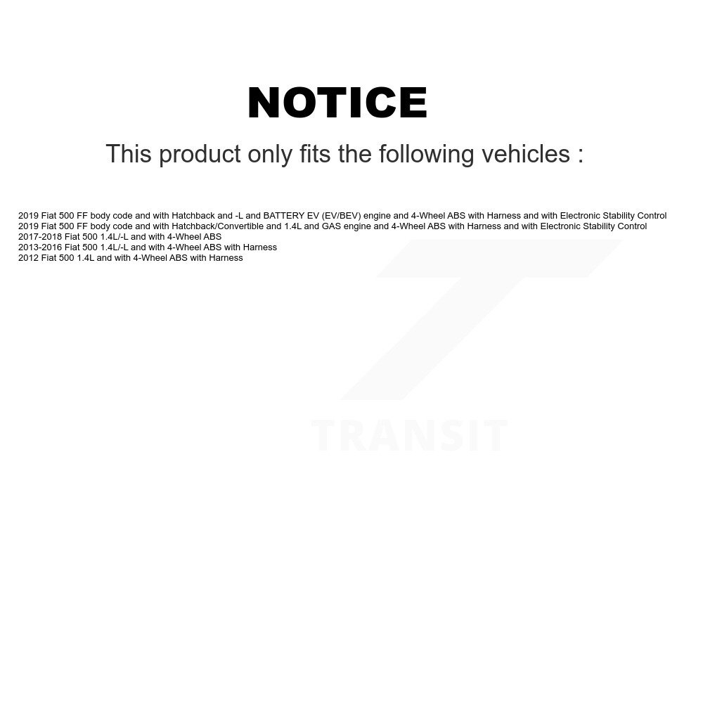 [Front] Capteur de vitesse de roue avant ABS pour Fiat 500 SEN-2ABS2435