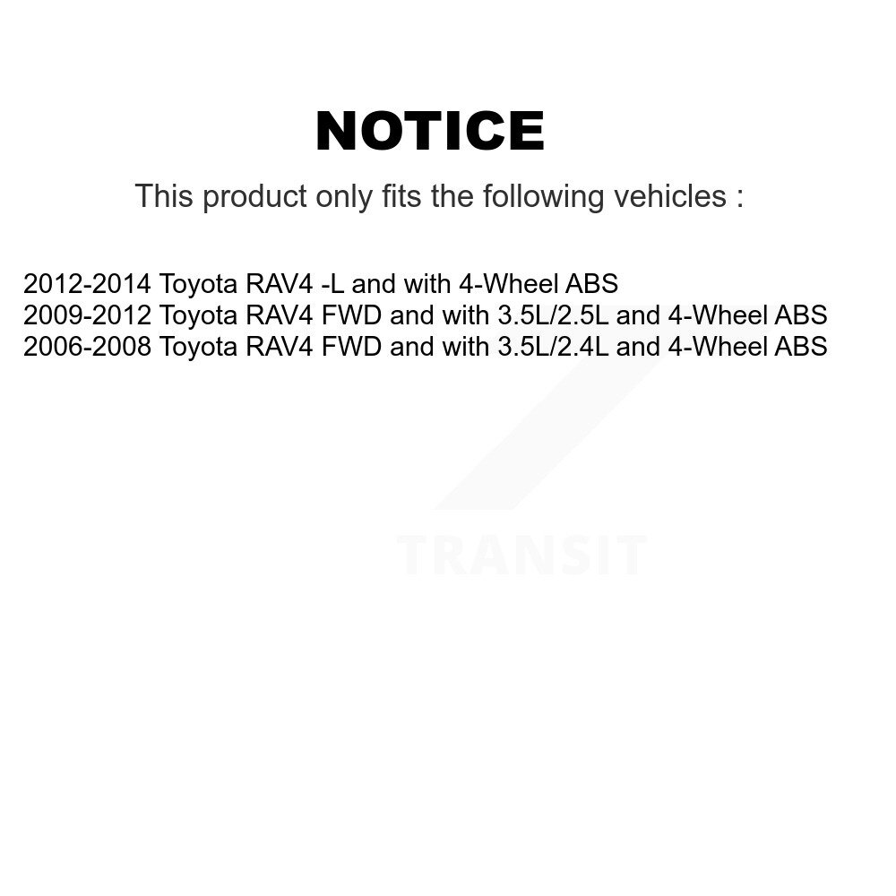 [Arrière gauche] Harnais de câblage du capteur de vitesse de roue ABS arrière gauche pour Toyota RAV4 SEN-2ABS2441