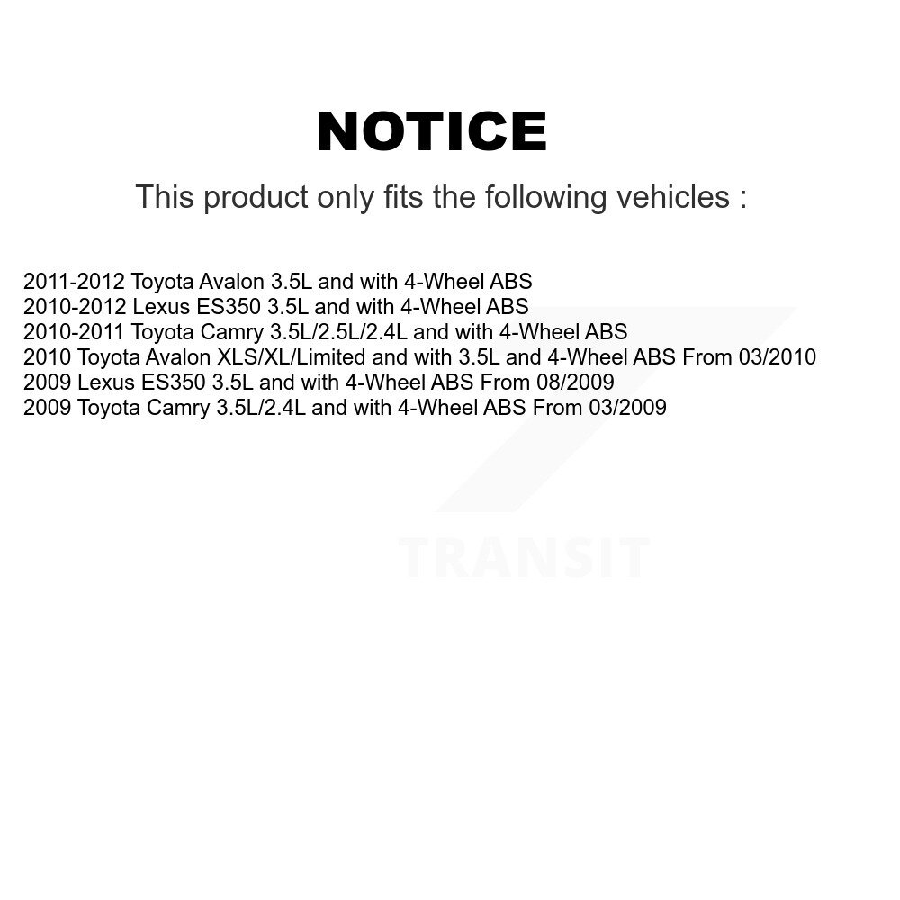 [Arrière droite] Harnais de câblage du capteur de vitesse arrière droit ABS pour Toyota Camry Lexus ES350