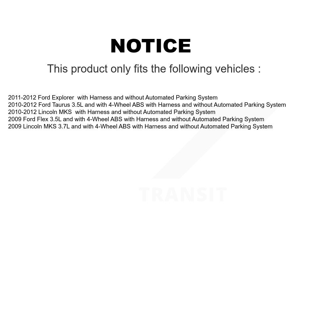 [Arrière] Capteur de vitesse de roue ABS arrière pour Ford Explorer Taurus Flex Lincoln MKS
