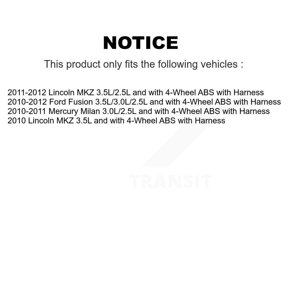 [Avant droite] Capteur de vitesse avant droit ABS pour Ford Fusion Lincoln MKZ Mercure Milan