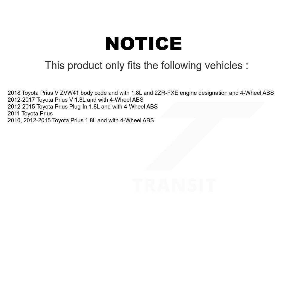 [Arrière gauche] Harnais de câblage du capteur de vitesse de roue ABS arrière gauche pour Toyota Prius V Plug-In
