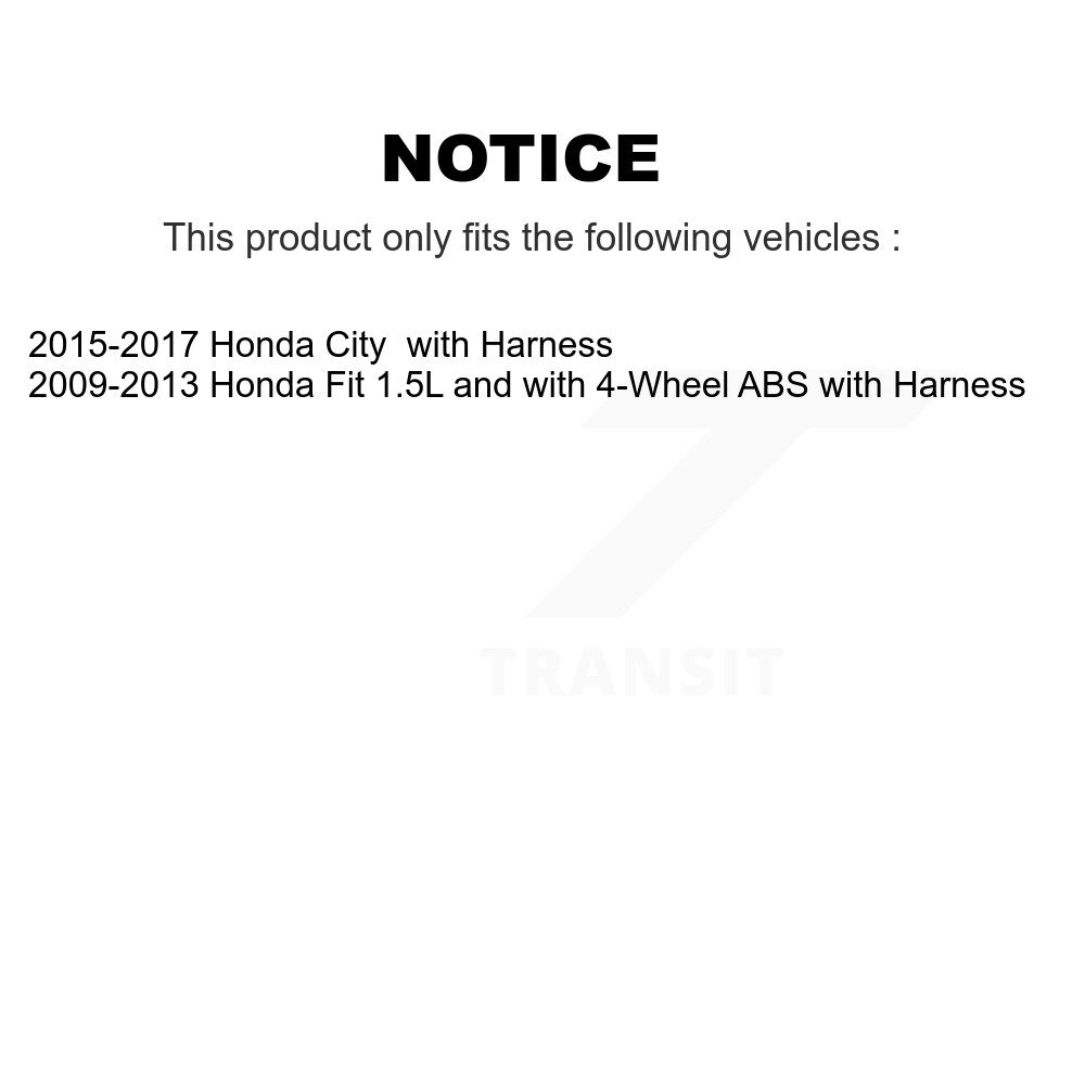 [Arrière droite] Capteur de vitesse de roue ABS arrière droite pour Honda Fit 1.5L 2009-2013 avec 4 roues