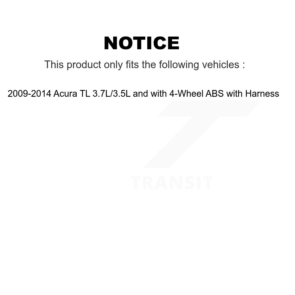 [Avant droite] Capteur de vitesse avant droit ABS pour 09-14 Acura TL 3.7L/3.5L avec 4 roues
