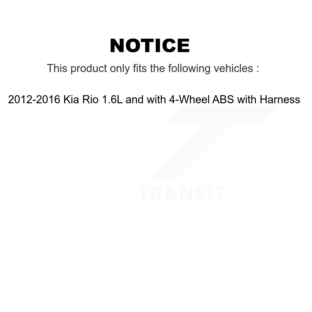 [Arrière gauche] Capteur de vitesse de roue ABS arrière gauche pour Kia Rio 1.6L avec harnais à 4 roues