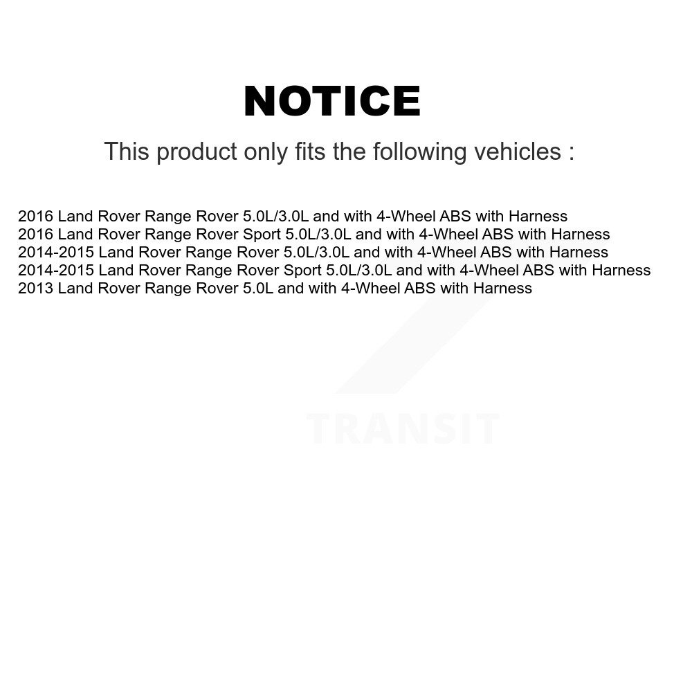 [Front] Capteur de vitesse de roue ABS avant pour Land Rover Range Sport avec harnais