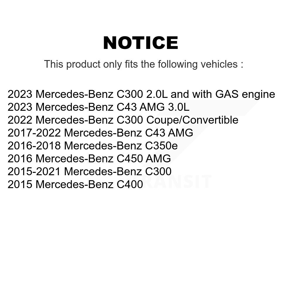 [Arrière] Capteur de vitesse de roue ABS arrière pour Mercedes-Benz C300 GLC300 C43 AMG GLC43 C400