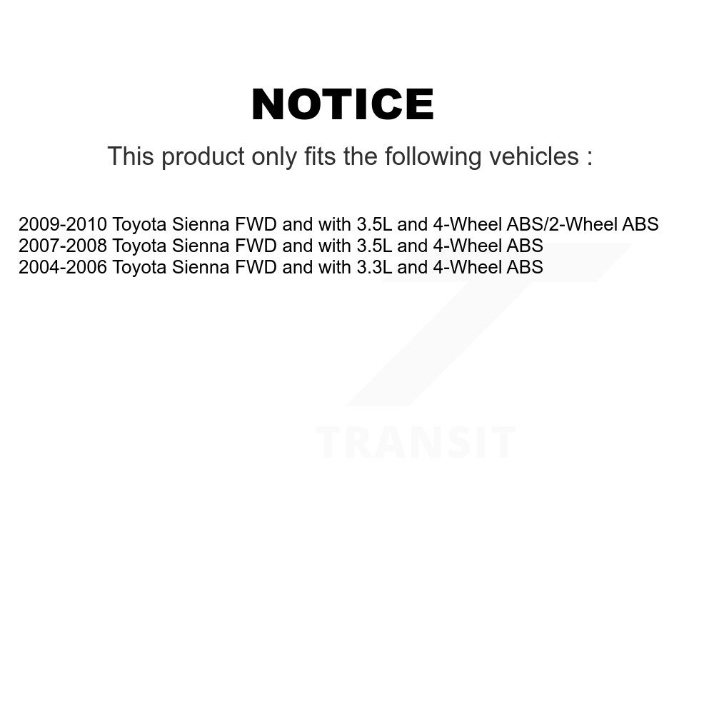 [Arrière gauche] Harnais de câblage du capteur de vitesse de roue ABS arrière gauche pour Toyota Sienna SEN-2ABS4840