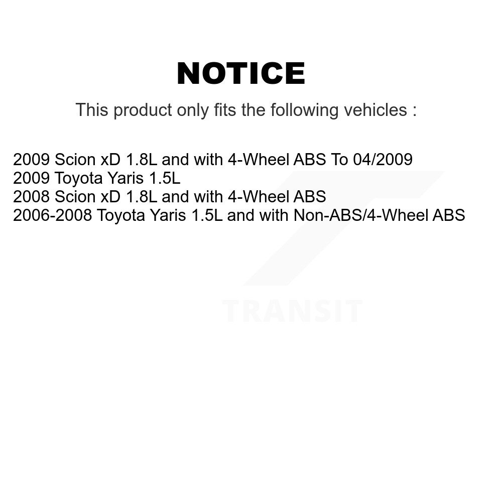 [Arrière droite] Harnais de câblage du capteur de vitesse de roue ABS arrière droite pour Toyota Yaris Scion xD