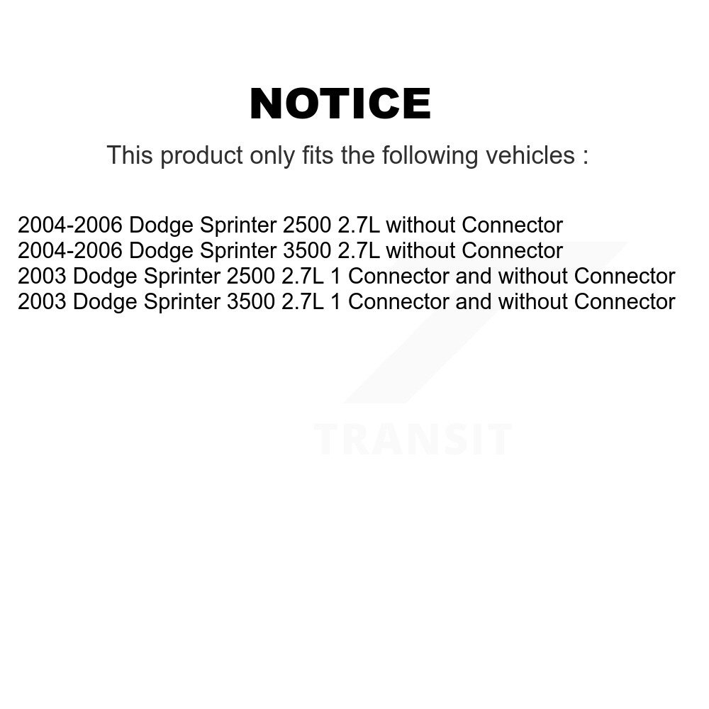 [N/A] Résistor de moteurs à souffleur CVC pour la sprinteuse à dodge 2500 3500 2.7L SEN-2BMR0013