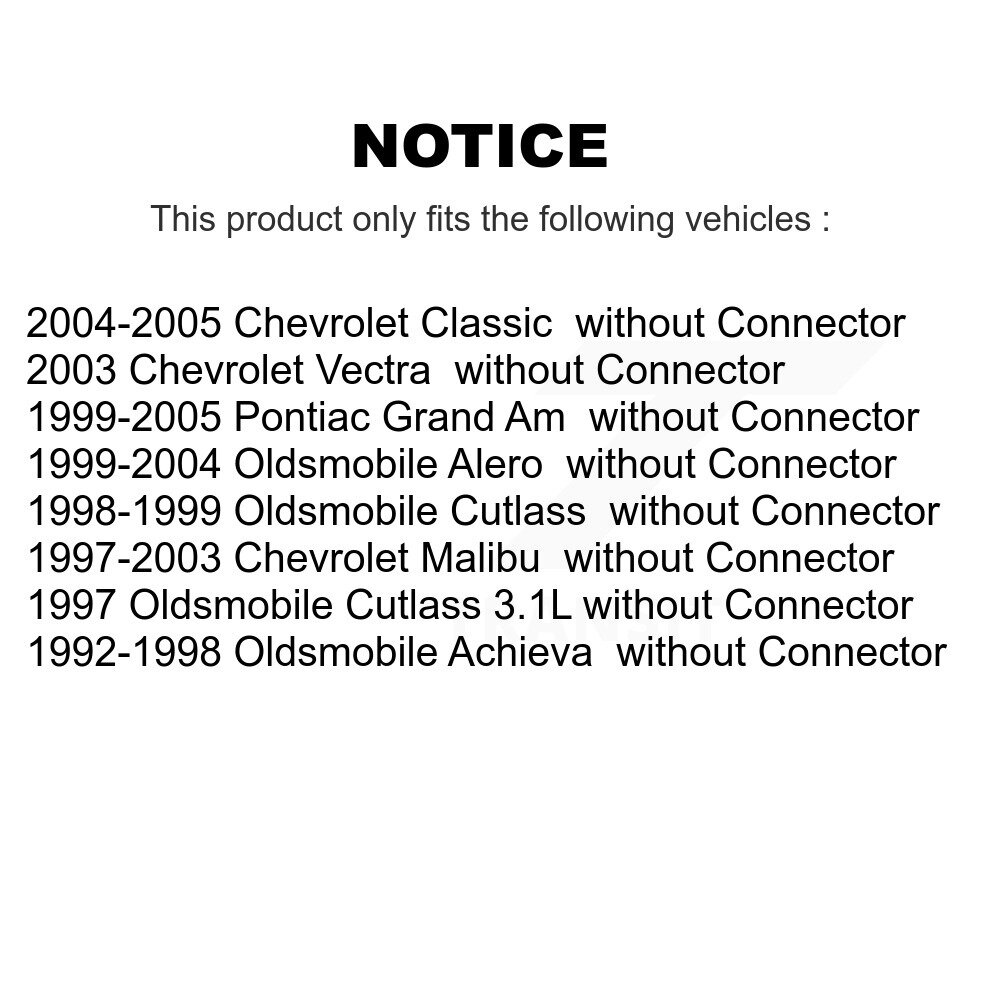 [N/A] Résistance de moteur de ventilateur pour Pontiac Grand Am Chevrolet Malibu Oldsmobile