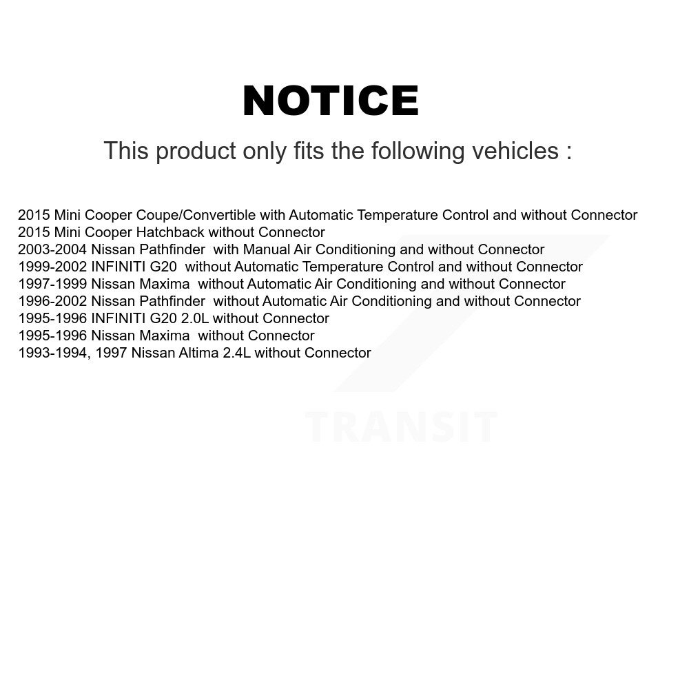 [N/A] Résistor de moteur de souffleur HVAC pour Nissan Pathfinder Maxima INFINITI G20 Altima