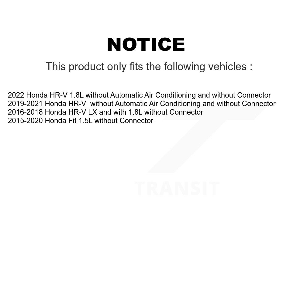[N/A] Résistance de moteur de ventilateur pour Honda HR-V Fit SEN-2BMR0446