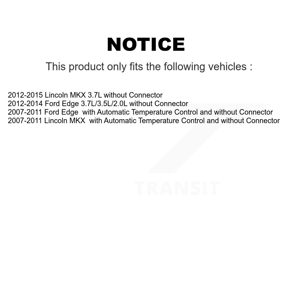 [N/A] Module de contrôle du moteur de soufflerie pour Ford Edge Lincoln MKX SEN-2BMR0474