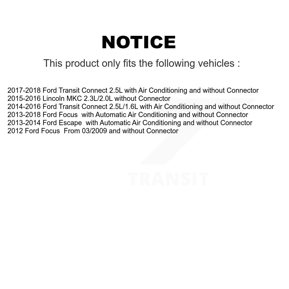 [N/A] Moteur à souffleur HVAC pour Ford Focus Escape Transit Connect Lincoln MKC SEN-2BMR0590