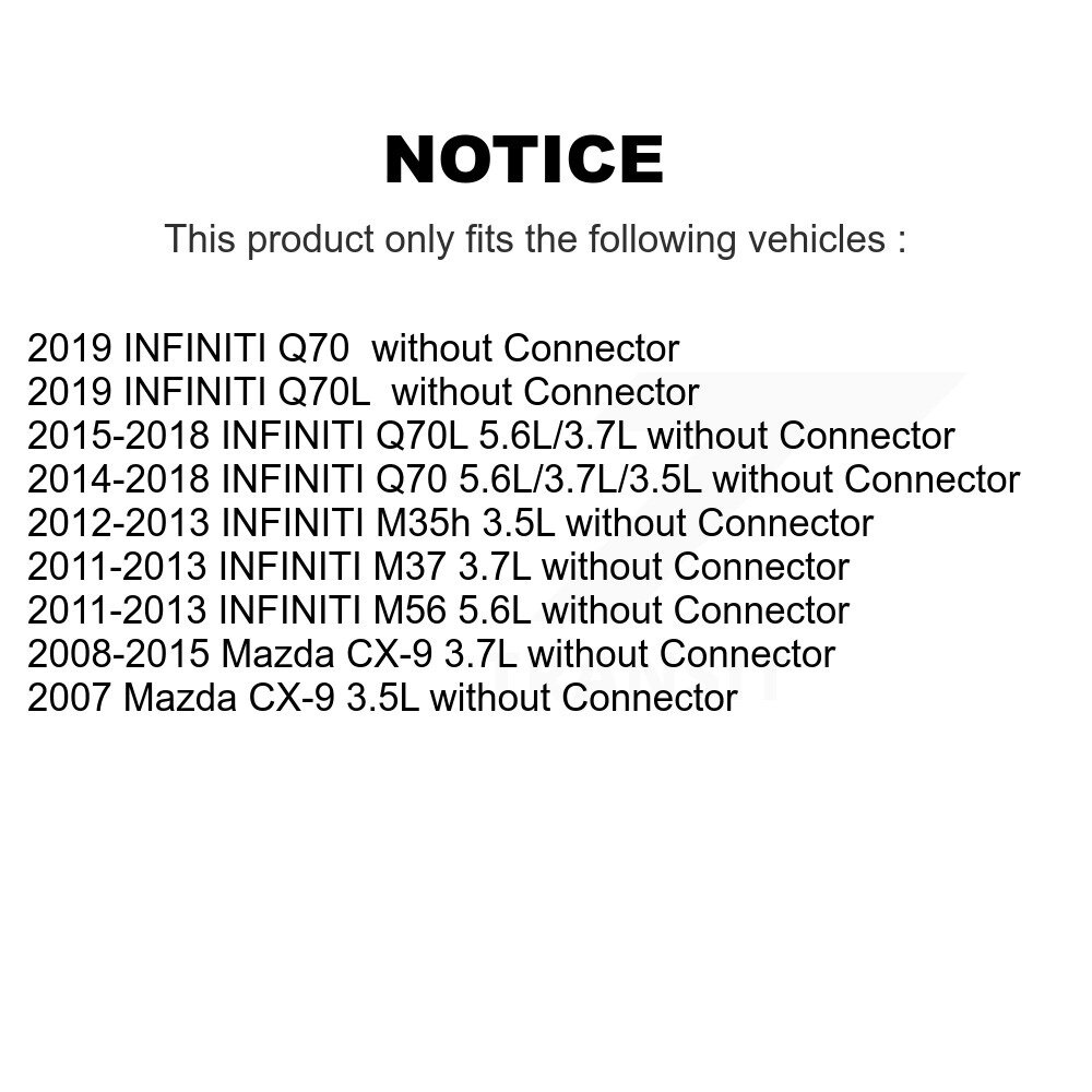 [Front] Résistor de moteur avant pour Mazda CX-9 sans connecteur SEN-2BMR0668