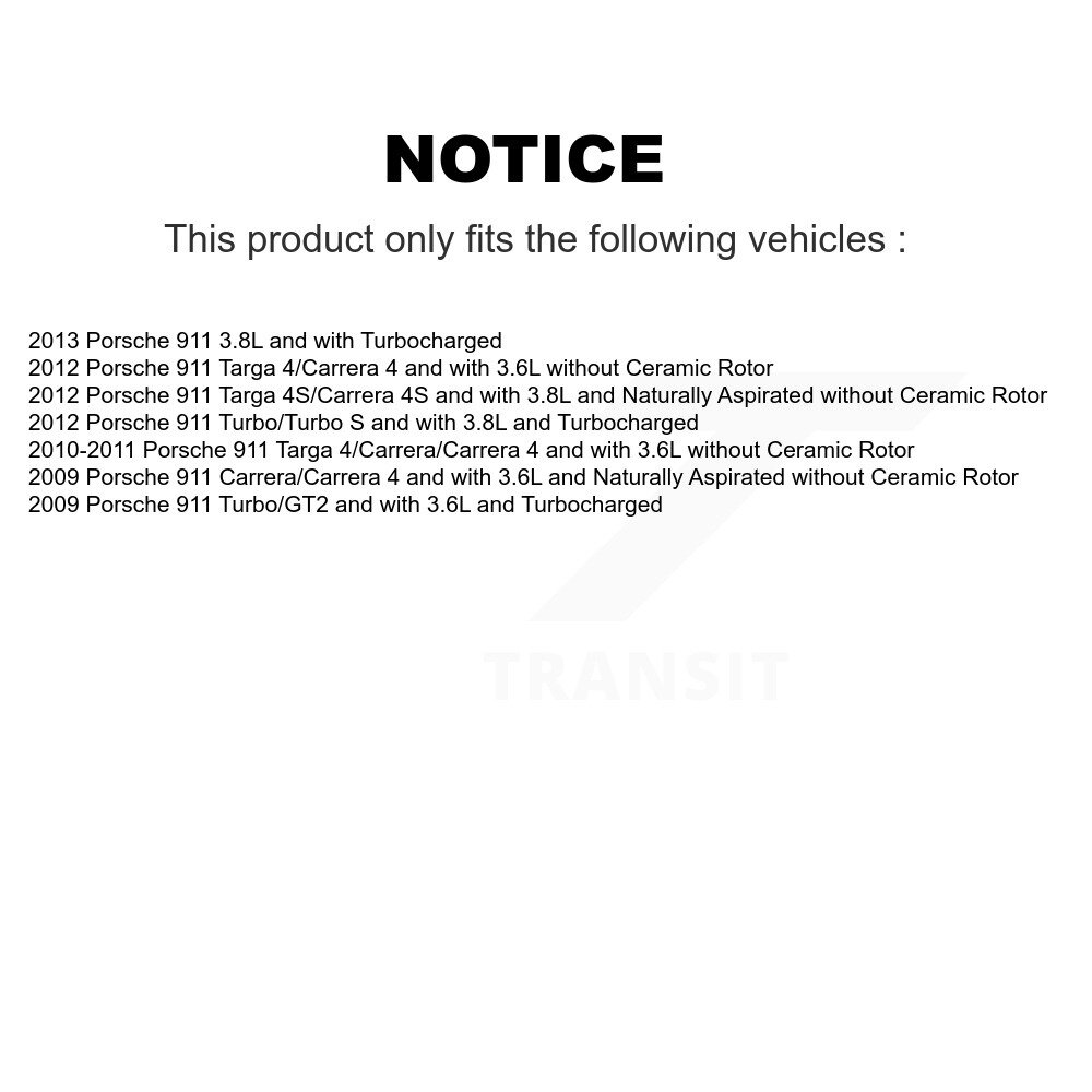 [Arrière] Plaquettes de frein arrière Capteur d'usure pour Porsche 911 SEN-2BWS0026