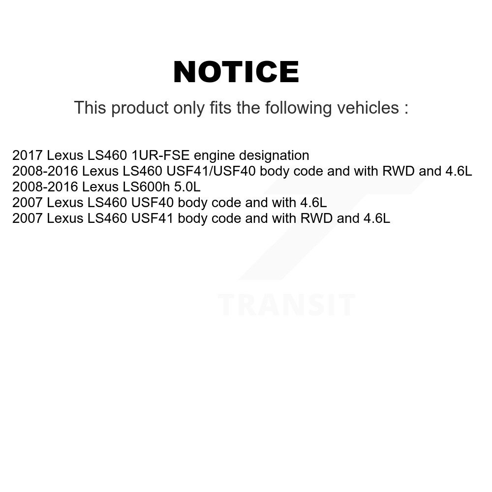 [Arrière droite] Plaquettes de frein arrière droite pour Lexus LS460 LS600h SEN-2BWS0048