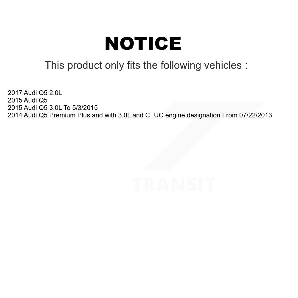 [Front] Plaquettes de frein Capteur d'usure pour Audi Q5 SQ5 SEN-2BWS0058