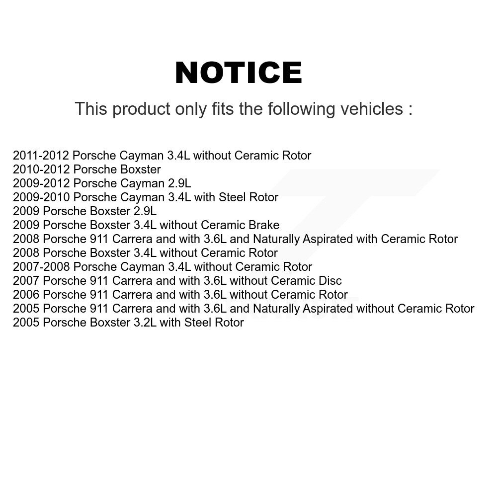 [Front Left] Plaquettes de frein avant gauche Capteur d'usure pour Porsche 911 Boxster Cayman SEN-2BWS0178