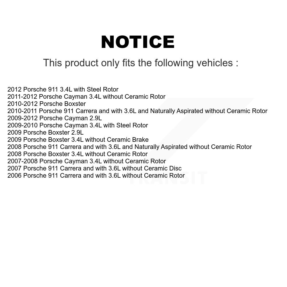 [Avant droite] Plaquettes de frein avant Capteur d'usure pour Porsche 911 Cayman Boxster SEN-2BWS0179