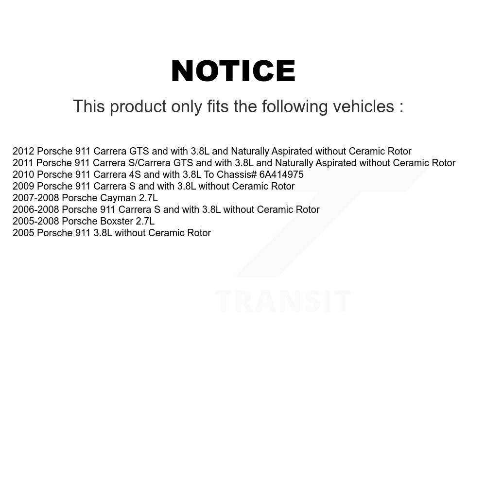 [Front Left] Plaquettes de frein avant Capteur d'usure pour Porsche 911 Boxster Cayman SEN-2BWS0180