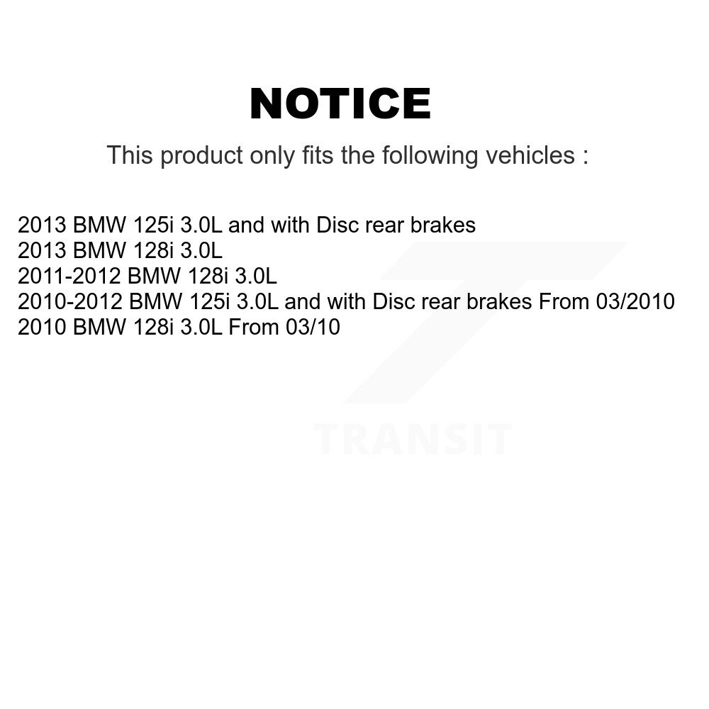 [Front] Plaquettes de frein avant Capteur d'usure pour BMW 128i 125i SEN-2BWS0251