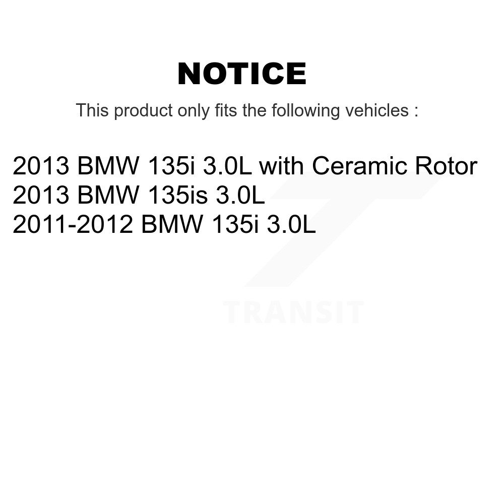 [Front] Capteur d'usure des plaquettes de frein avant pour BMW 135i 135is 3.0L SEN-2BWS0253