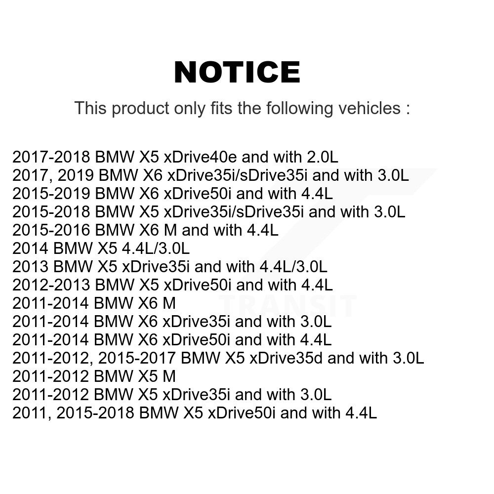 [Arrière] Plaquettes de frein arrière Capteur d'usure pour BMW X5 X6 SEN-2BWS0295