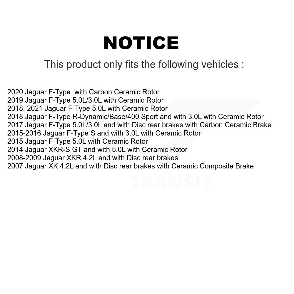 [Front] Plaquettes de frein avant Capteur d'usure pour Jaguar XK XKR XKR-S SEN-2BWS0390
